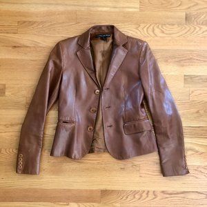 Brown Ralph Lauren Leather Jacket/Blazer (Size 4)